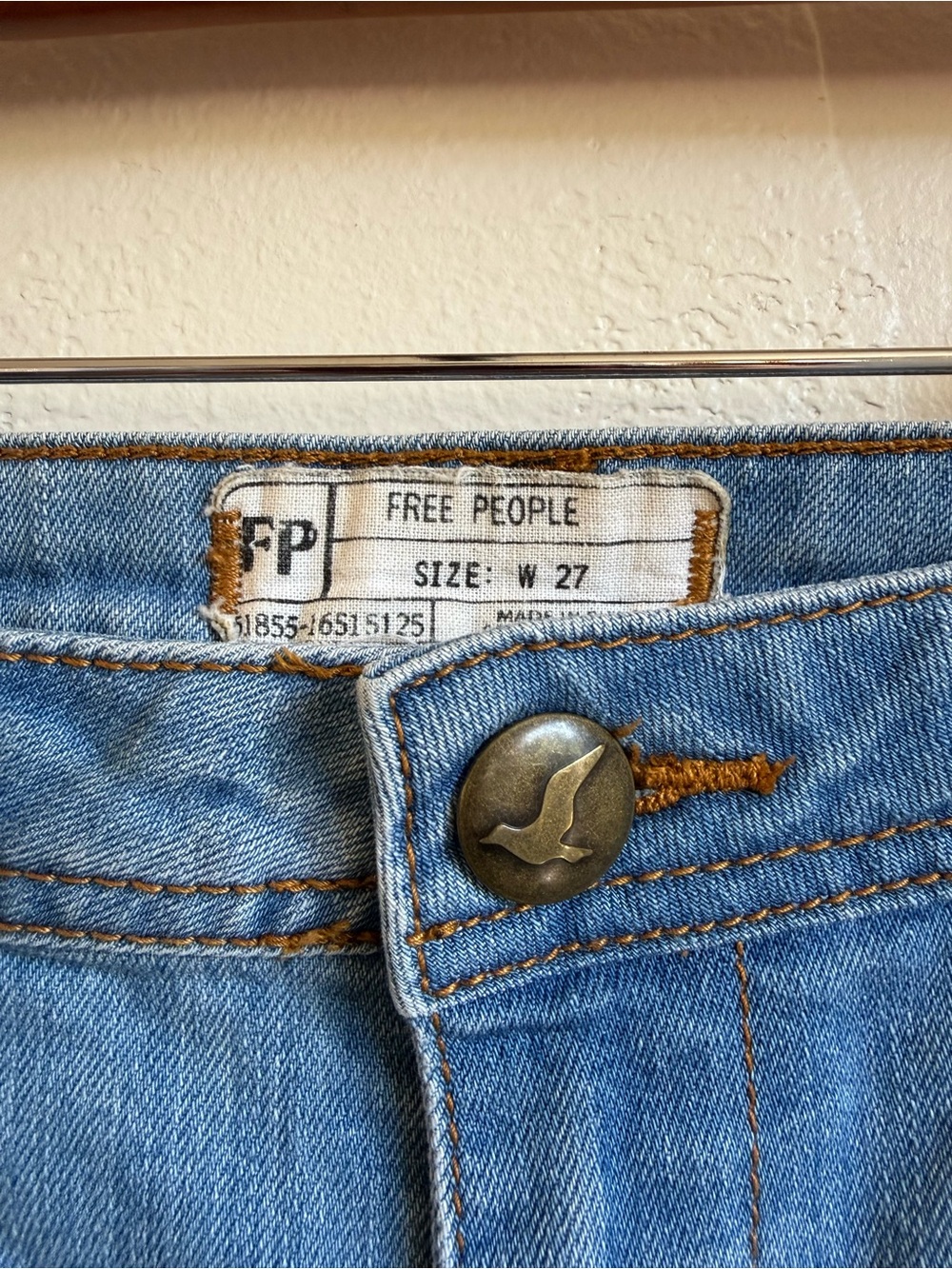 Free people super 70s wide leg flare jeans 27 - Picture 5 of 9